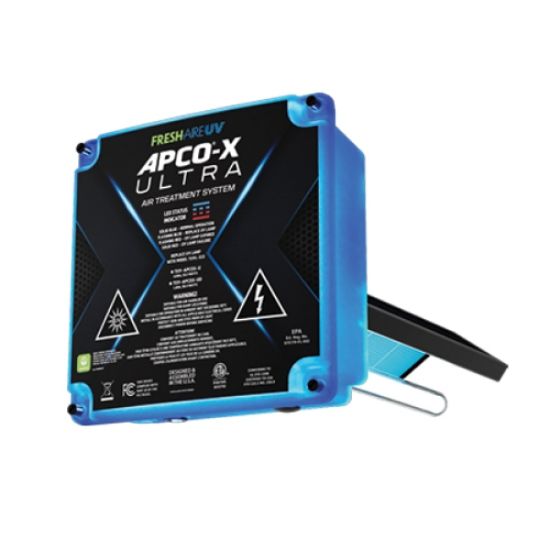 APCO-X Ultra air treatment system on a white background