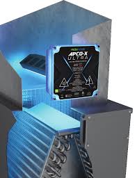 Electronic control panel with digital display on a metallic surface